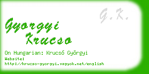 gyorgyi krucso business card